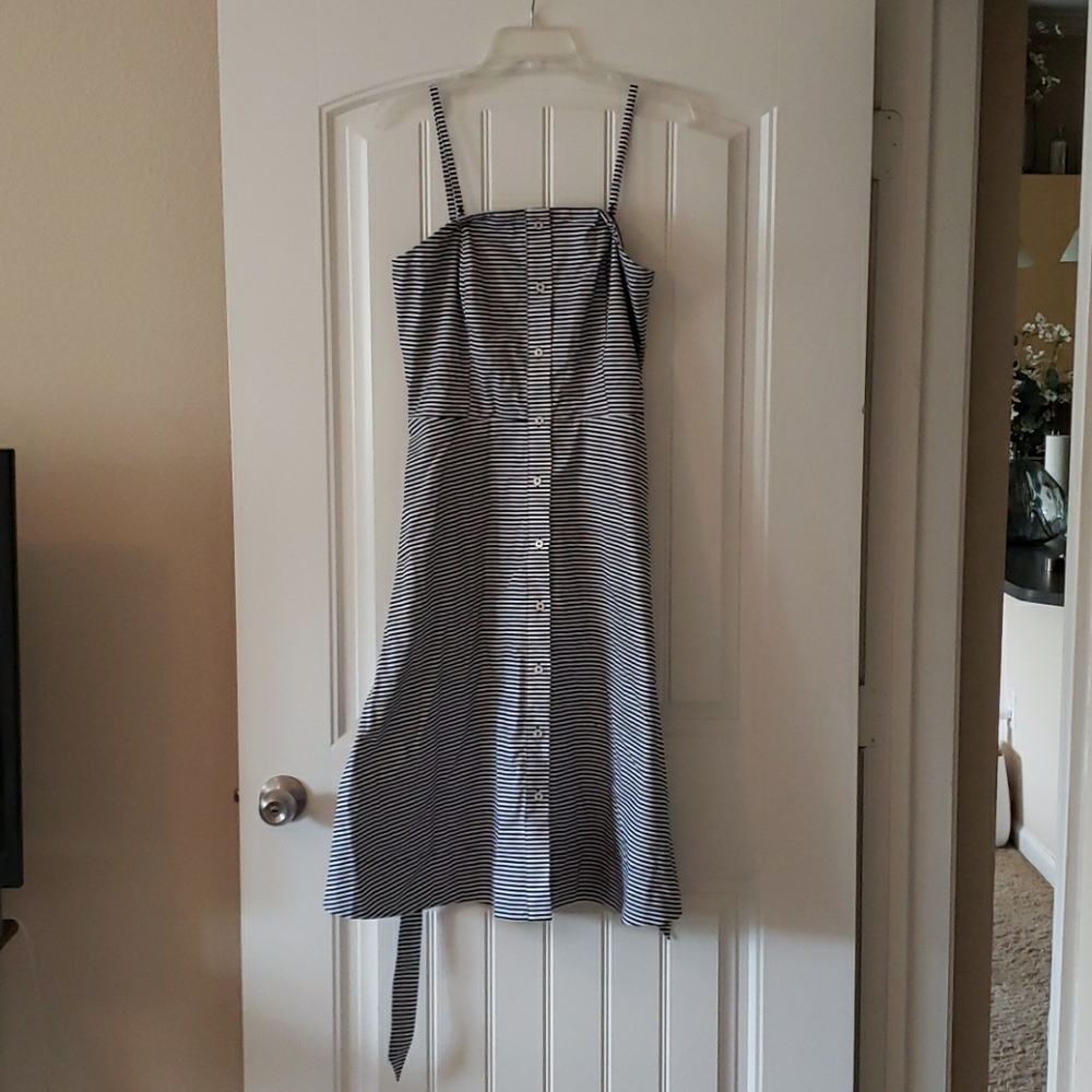 Banana Republic Strapless Striped Dress